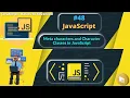 Meta characters and Character Classes in JavaScript