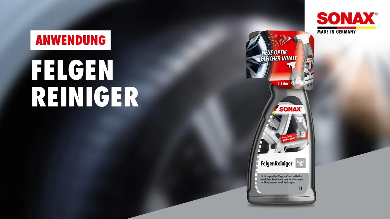 Anwendung SONAX Felgenreiniger