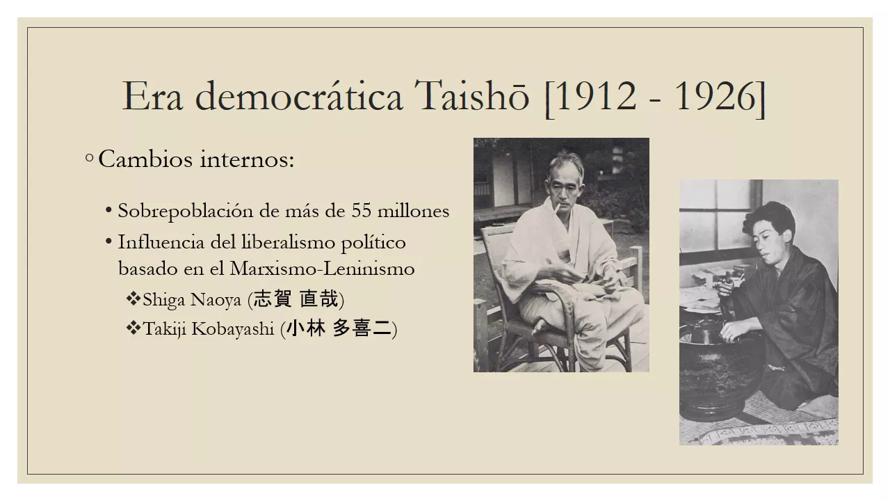 Historia de Japon 8--El periodo de la democracia Taisho: 1912-1926