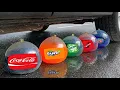 Lagu Funny Crushing Experiment Giant Soda Balloons vs Car 💦 Crushing Crunchy \u0026 Soft Things with Car!
