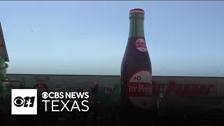 Waco unveils world s largest Dr Pepper bottle