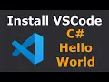 Install VSCode and run C Hello World