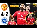 Manchester United vs Brighton 4-2 Highlights \u0026 All Goals 2025 HD