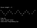 Print Zigzag String Pattern in C Programming