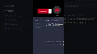 Hide text in image using python steganography