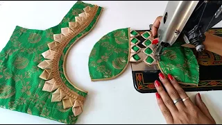 Old design but trending back blouse design || Blouse design #backblousedesign