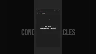 Python Turtle Concentric Circles Pattern