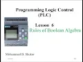 lesson 6 Introduction to PLC - Rules of Boolean Algebra