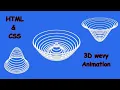 3D CSS Wavy Circle Loader Animation Effects Using HTML and CSS Only css Animation beginners