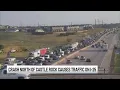 Crash closes several lanes of southbound I-25 near Castle Rock