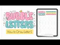 Bubble Letter I 3 Ways Free Practice Sheet