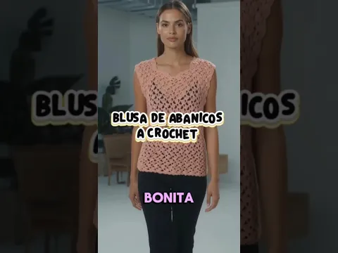 ¡Mira qué hermosa queda esta puntada de abanicos! 😍✨ #tejidoacrochet