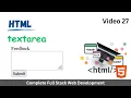 Html textarea textarea in Html