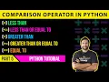 Comparison Operator in Python Python Tutorial for Beginners in tamil