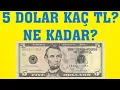 5 Dolar Kac TL 5 Dolar Kac Turk Lirasi Eder