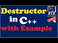 C part-25 Destructors in C OOPs full explanation with live example destructor execution
