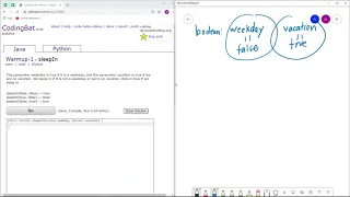 Warmup-1 sleepIn Java Solution Codingbat com