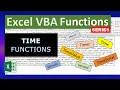 Excel VBA Functions Time Functions