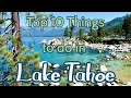 Top 10 Things to do in Lake Tahoe