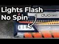 Shark Vacuum LIGHTS FLASHING and Brush NOT SPINNING Fix in Seconds