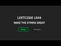 Make the string great - Leetcode 1544