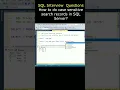 sql interview questions How to handle case sensitive search filter records using collate