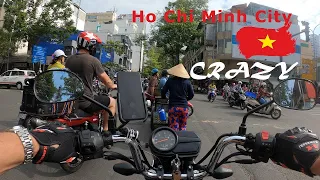 ho chi minh city at rush hour crazy motorbike ride out of the city