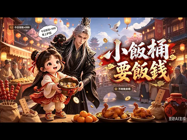 爹爹欠我三年飯錢!」三歲糯糯抱碗闖魔宮,魔尊冷臉拒認,她便住下來硬賴,兇狼被吃成奶狗,煞氣當零食,萬魔俯首的魔宮成了她