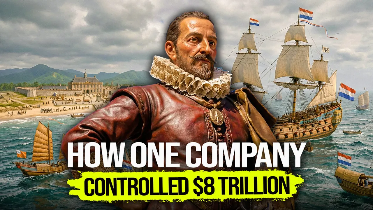How ONE Dutch Company Invented The Stock Market & CONTROLLED $8 Trillion in Trade (VOC)