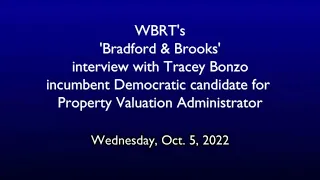 WBRT s Bradford Brooks Tracey Bonzo for PVA candidate interview Oct 5 2022