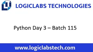 Python Day 3 Batch 115