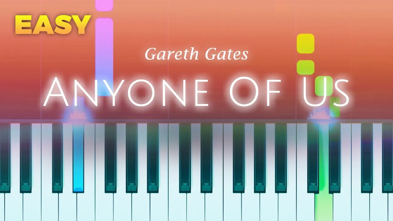 Gareth Gates - Anyone Of Us - EASY Piano TUTORIAL by Piano Fun Play