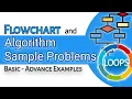 FLOWCHART AND ALGORITHM SAMPLE PROBLEMS TAGALOG BASIC - ADVANCE PART2 Beginners Guide 2021