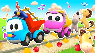 Cante com Léo, o caminhão, e seus amigos! Música infantil animada. Desenhos animados em português