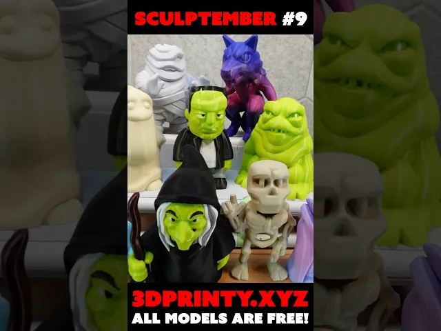 Mini Slime Creature - Sculptember Model #9 video thumbnail