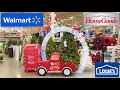 LOWE S WALMART HOMEGOODS CHRISTMAS DECORATIONS TREES DECOR SHOP WITH ME SHOPPING STORE WALK THROUGH