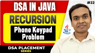 Phone Keypad Problem LeetCode 17 Letter Combinations DSA in Java Full Course