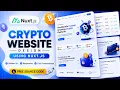 How to create Crypto Website Design Using Nuxt js with Free Source Code