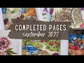 All of My Completed Adult Coloring Pages for September 2023