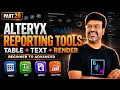 Alteryx Reporting Tools Tutorial for Beginners 2026 Table Tool Layout Report Text Render