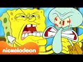 Lagu Bob l'éponge | SpongeBob se dispute avec ses amis pendant 60 minutes 👊 | Nickelodeon