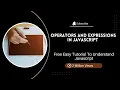 10 Operators and expressions in Javascript tutorial coding
