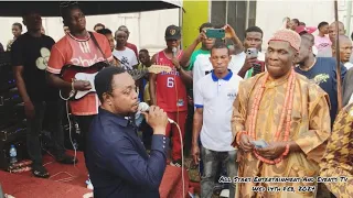 cash rained on adviser isioma ossai via hrm friday abaja during enyi day celebration in umukwata