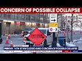 DC roadway stretch closed amid concern of possible collapse