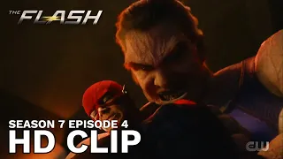 monster attacks barry and kadabra the flash season 7 episode 4