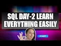 SQL DAY-2 SELECT RELATIONAL LOGICAL OPERATORS WHERE CLAUSE BETWEEN