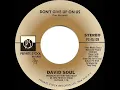 1977 HITS ARCHIVE: Don’t Give Up On Us - David Soul (a #1 record--stereo 45)