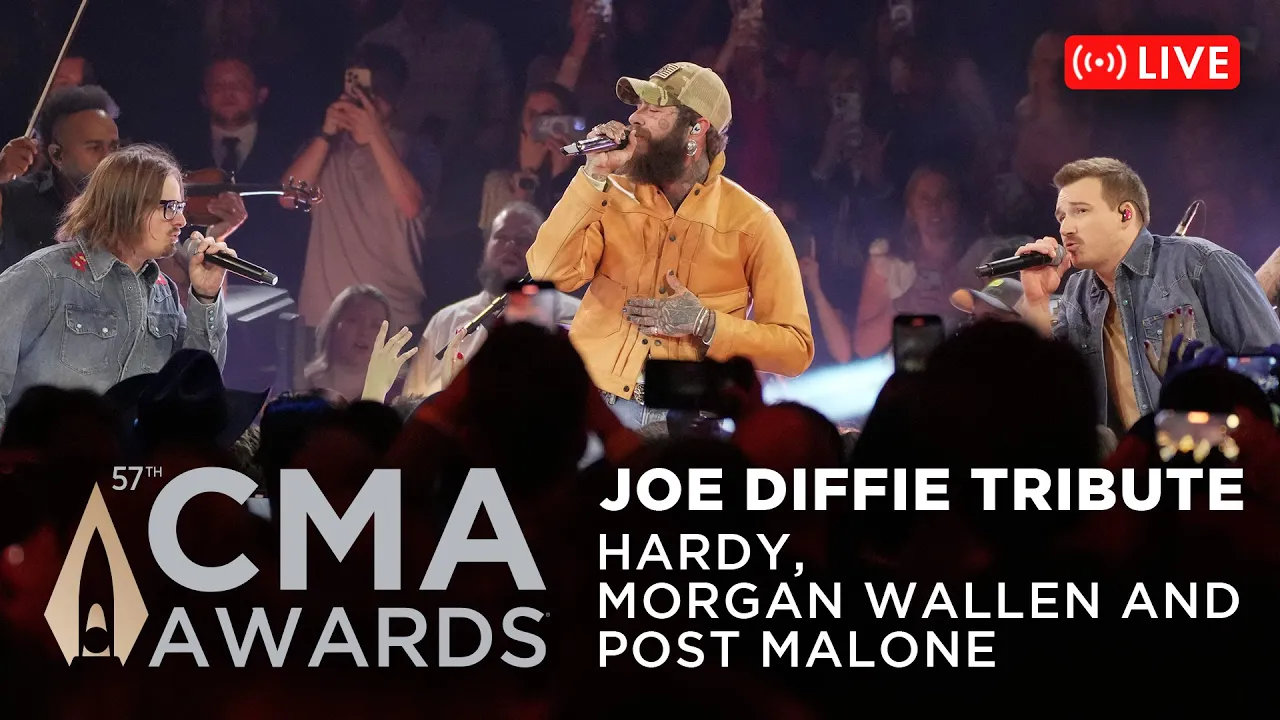 HARDY, Morgan Wallen & Post Malone – Joe Diffie Tribute Medley | Live at CMA Awards 2023