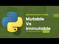 Python Mutable vs Immutable Objects in Tamil 39 DDP