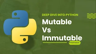 Python Mutable vs Immutable Objects in Tamil 39 DDP